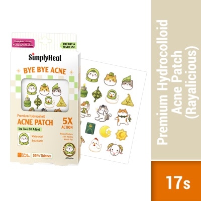 SIMPLYHEAL Rayalicious Day & Night Premium Hydrocolloid Acne Patch 17s