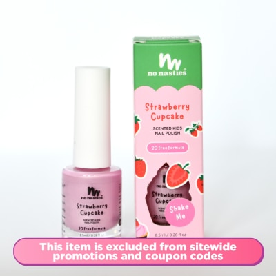 NO NASTIES Scented Kids Nail Polish Strawberry Cupcake 8.5ml