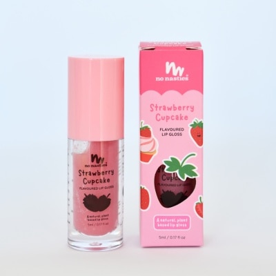 NO NASTIES Flavoured Lip Gloss Strawberry Cupcake 5ml