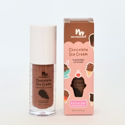 NO NASTIES Flavoured Lip Gloss Chocolate Ice Cream 5ml