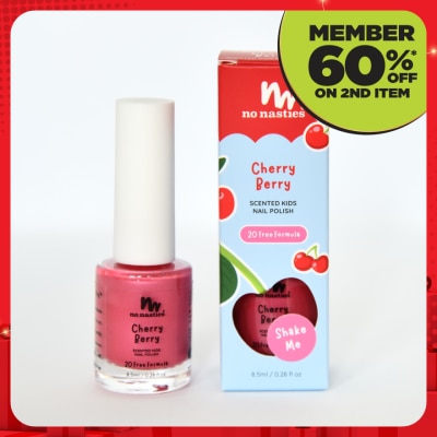 NO NASTIES Scented Kids Nail Polish Cherry Berry 8.5ml