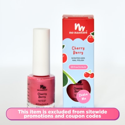 NO NASTIES Scented Kids Nail Polish Cherry Berry 8.5ml
