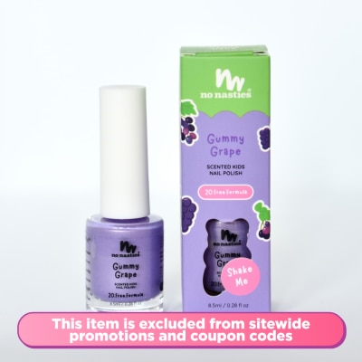 NO NASTIES Scented Kids Nail Polish Gummy Grape 8.5ml