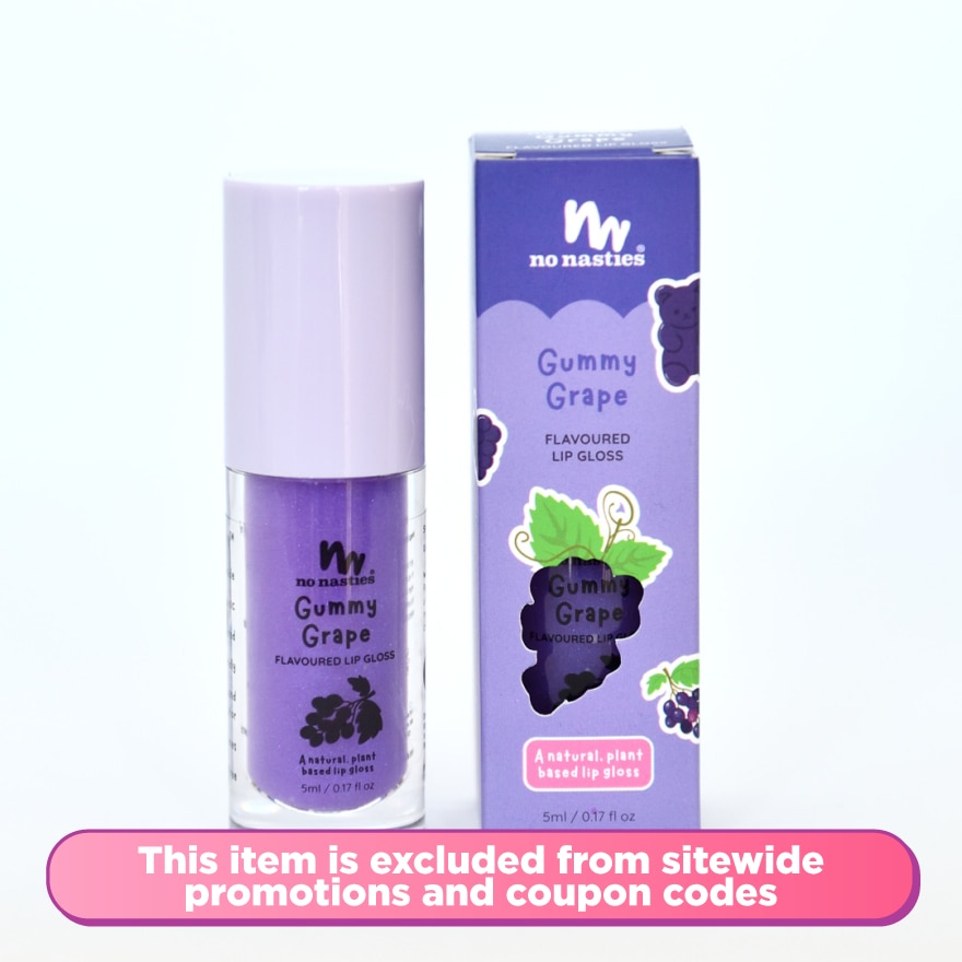 Flavoured Lip Gloss Gummy Grape 5ml