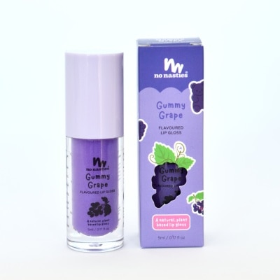 NO NASTIES Flavoured Lip Gloss Gummy Grape 5ml