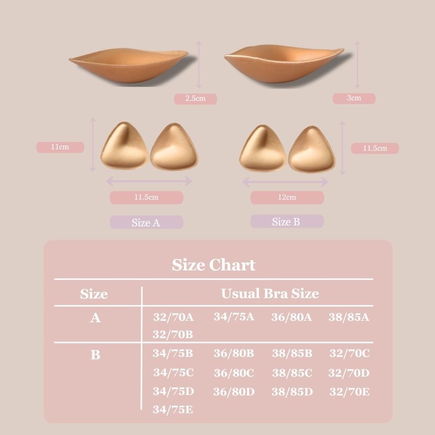 Double-Sided Adhesive Nude Bra (A-E Cup)