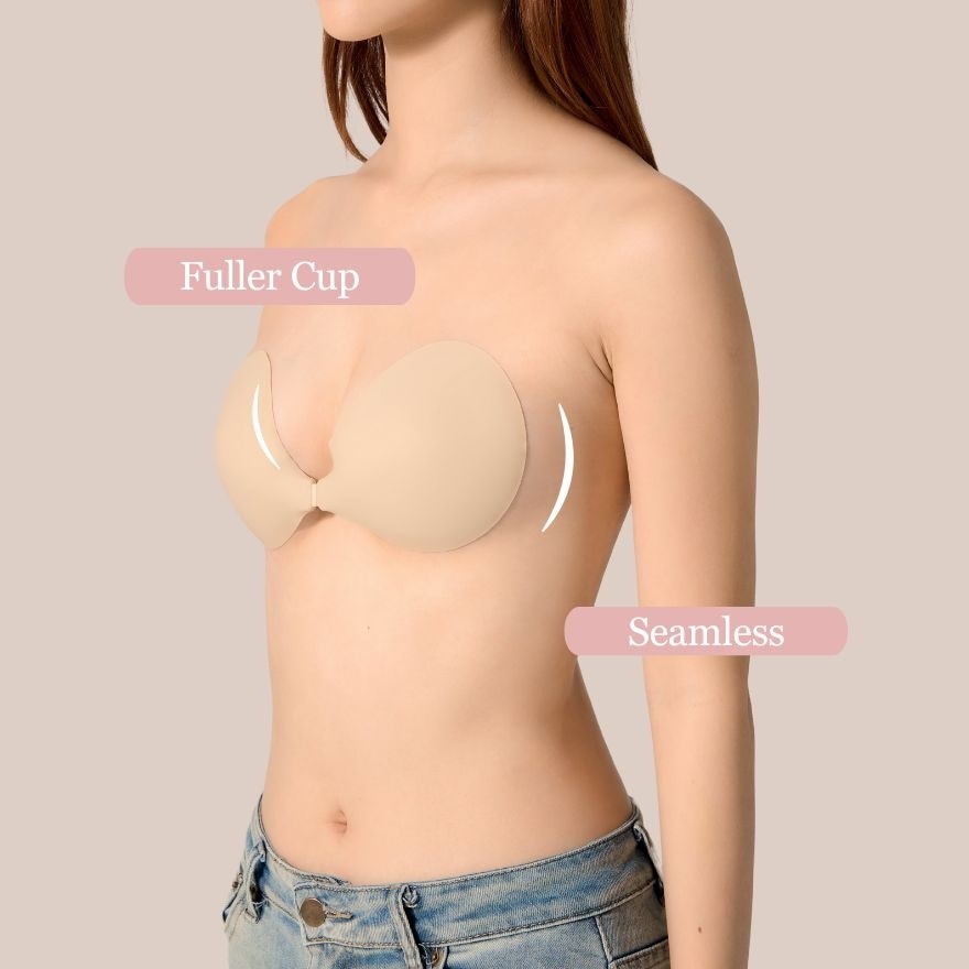 Single-Sided Adhesive Nude Bra (A-E Cup)