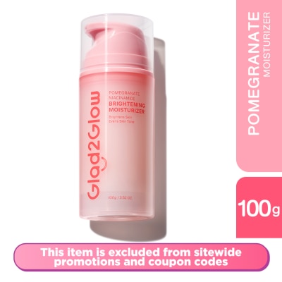 GLAD2GLOW Pomergranate Niacinamide Brightening Moisturizer 100g