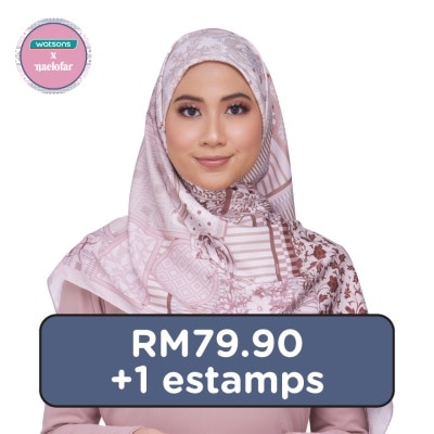 ESTAMP Watsons X Naelofar Limited Edition Jamuan Matted Satin Square - Semperit