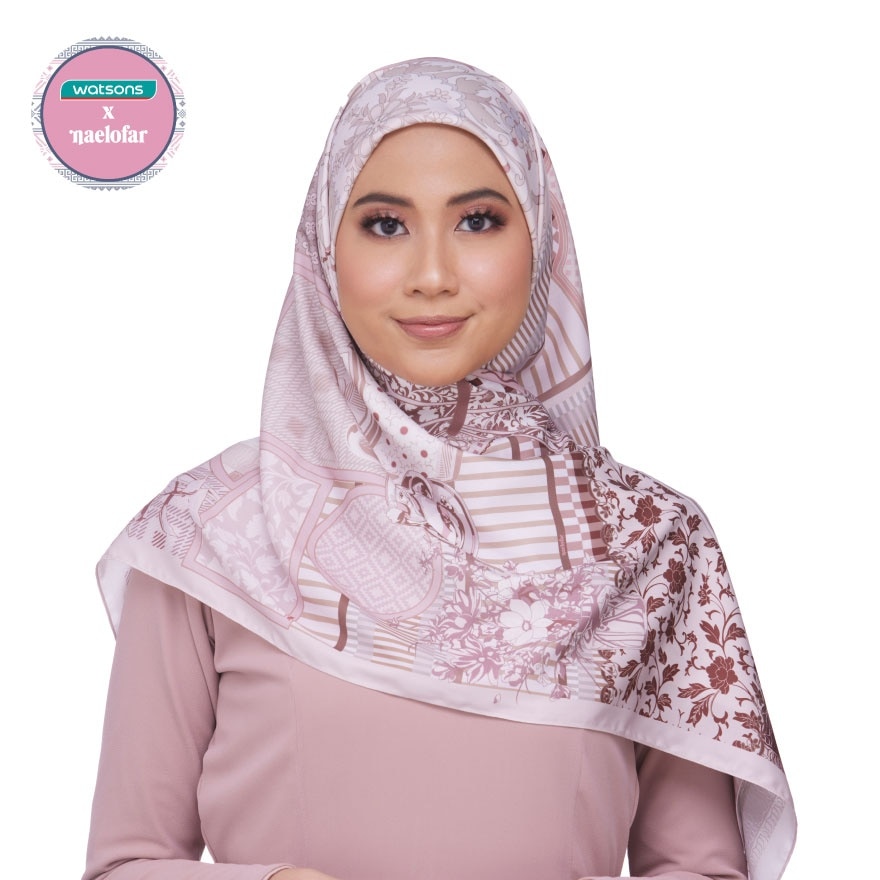 Watsons X Naelofar Limited Edition Jamuan Matted Satin Square - Semperit