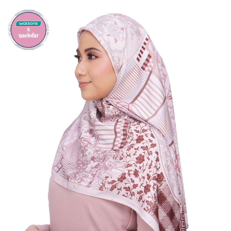 Watsons X Naelofar Limited Edition Jamuan Matted Satin Square - Semperit