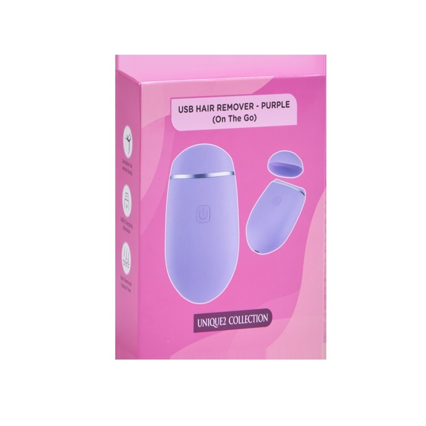 Usb Rechargeable Hair Remover Purple