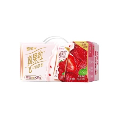 REAL FRUITS Milk Drink Strawberry 250Ml (Exp March 2025)