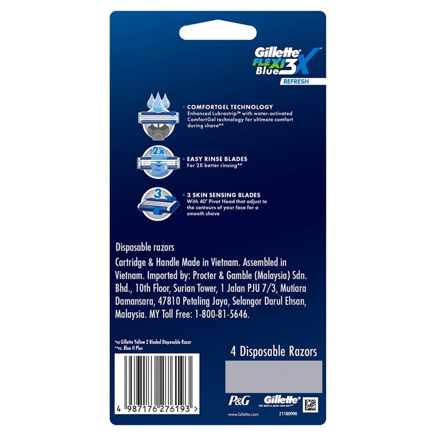 Blue 3X Flexi Refresh 4s