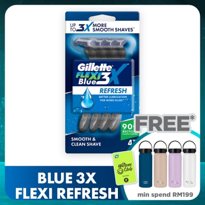 GILLETTE Blue 3X Flexi Refresh 4s