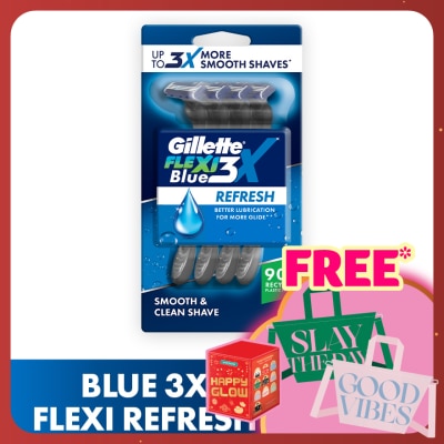 GILLETTE Blue 3X Flexi Refresh 4s
