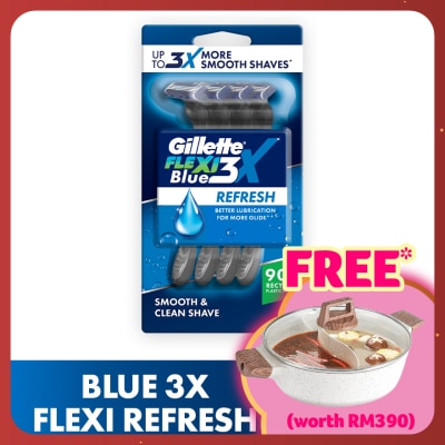 GILLETTE Blue 3X Flexi Refresh 4s