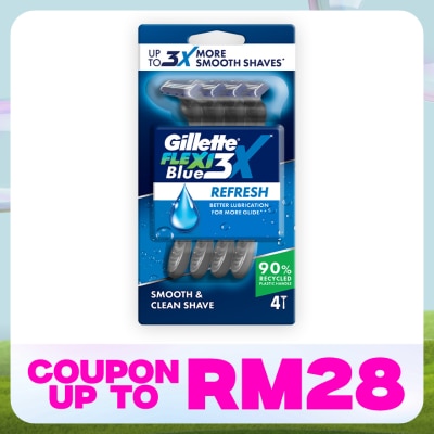 GILLETTE Blue 3X Flexi Refresh 4s