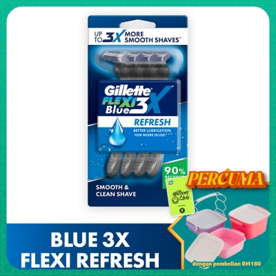 GILLETTE - Blue 3X Flexi Refresh 4s