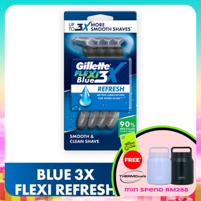 GILLETTE - Blue 3X Flexi Refresh 4s
