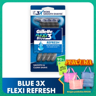 GILLETTE - Blue 3X Flexi Refresh 4s