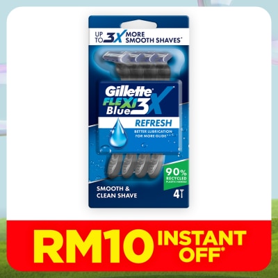 GILLETTE Blue 3X Flexi Refresh 4s