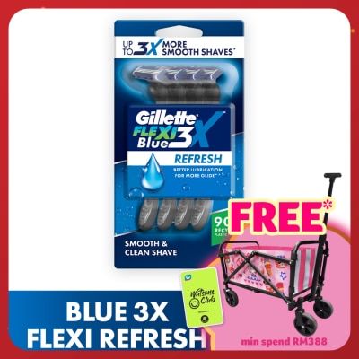 GILLETTE Blue 3X Flexi Refresh 4s