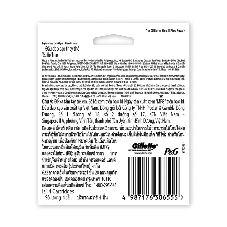 Mach 3 Clean Shave Cart 4s