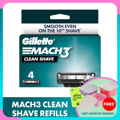 GILLETTE Mach 3 Clean Shave Cart 4s
