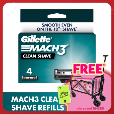 GILLETTE Mach 3 Clean Shave Cart 4s