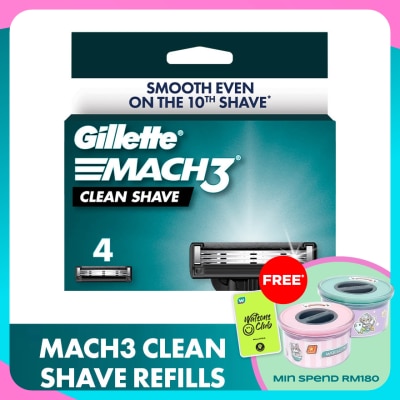 GILLETTE Mach 3 Clean Shave Cart 4s