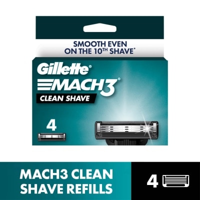 GILLETTE Mach 3 Clean Shave Cart 4s