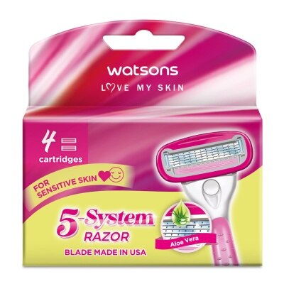 WATSONS, Ladies 5-Blade Razor Cartridge 4S | Watsons Malaysia