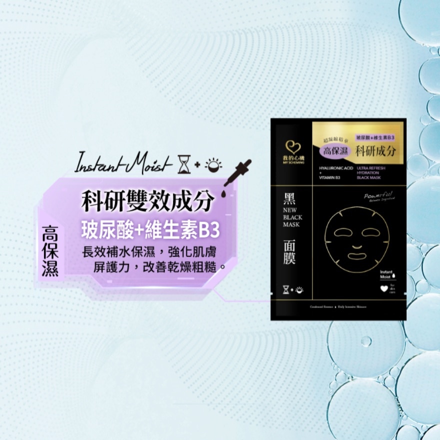 Ultra Refresh Hydration Black Mask 1s