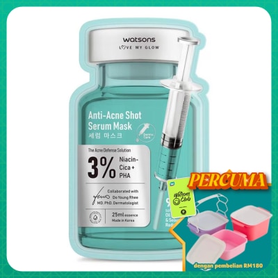 WATSONS -  Anti-Acne Shot Serum Mask 1s