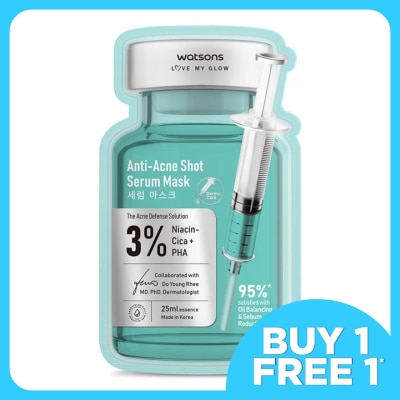 WATSONS  Anti-Acne Shot Serum Mask 1s