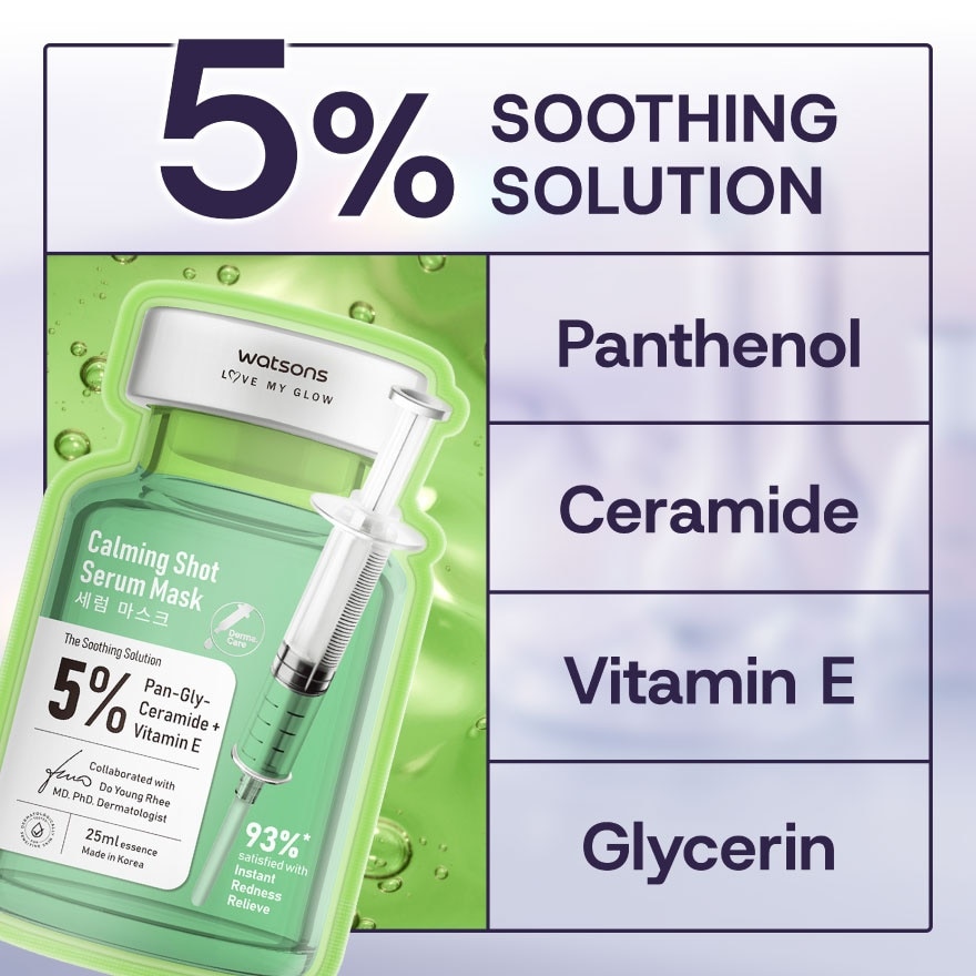 Calming Shot Serum Mask 5s