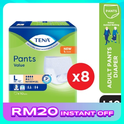 TENA Pants Value Large 10s x8