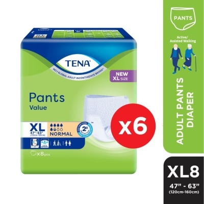 TENA Pants Value XL 8s x6