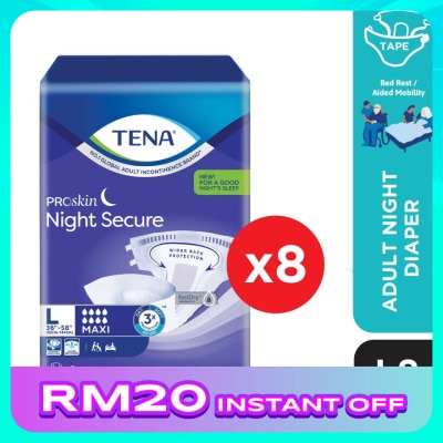 TENA PROskin Night Secure L 8s x8