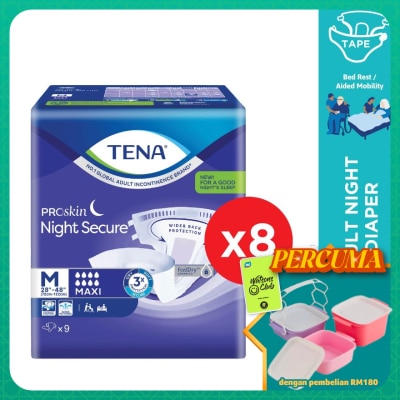 TENA - PROskin Night Secure M 9s x8