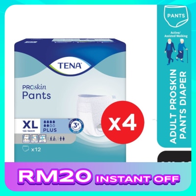 TENA PROskin Pants Plus XL 12s x4