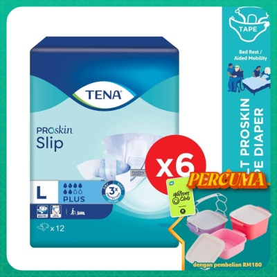 TENA - PROskin Slip Plus L 12s x6