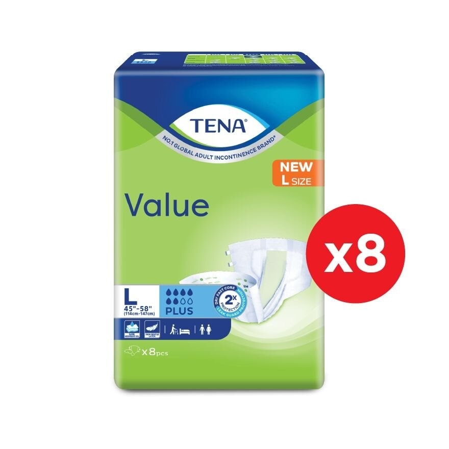 Value Adult Diaper L 8pcs x8