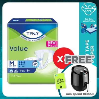 TENA Value Adult Diaper M 10pcs x8
