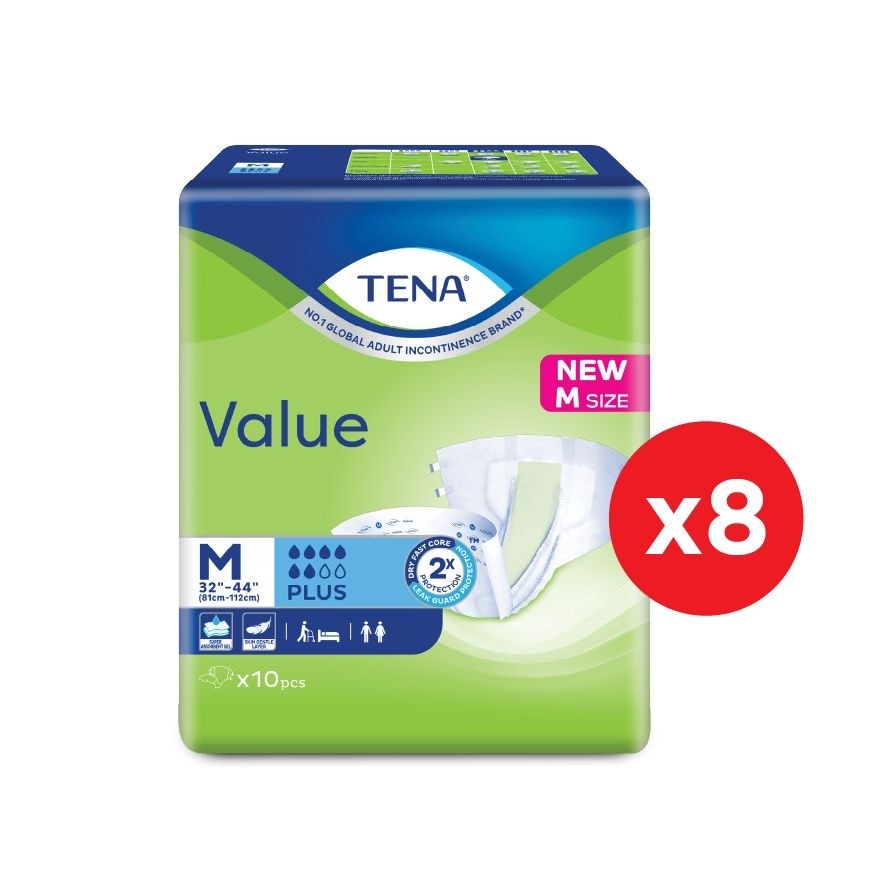 Value Adult Diaper M 10pcs x8