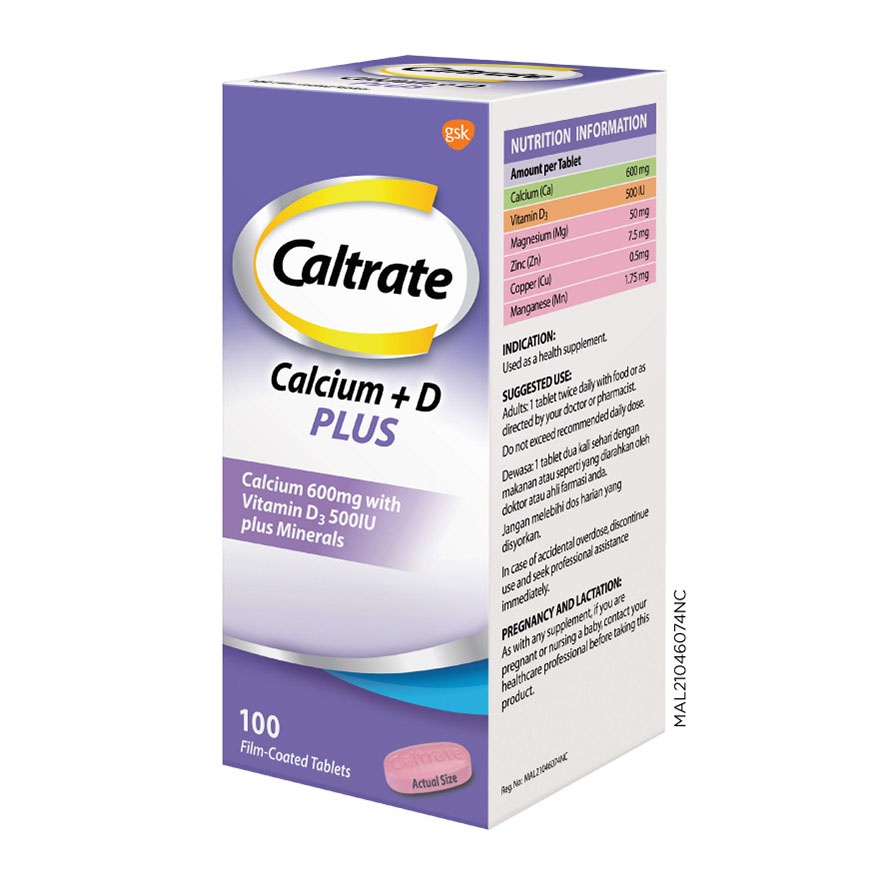 Calcium + Vit D Plus Strong Bone & Muscle 100s