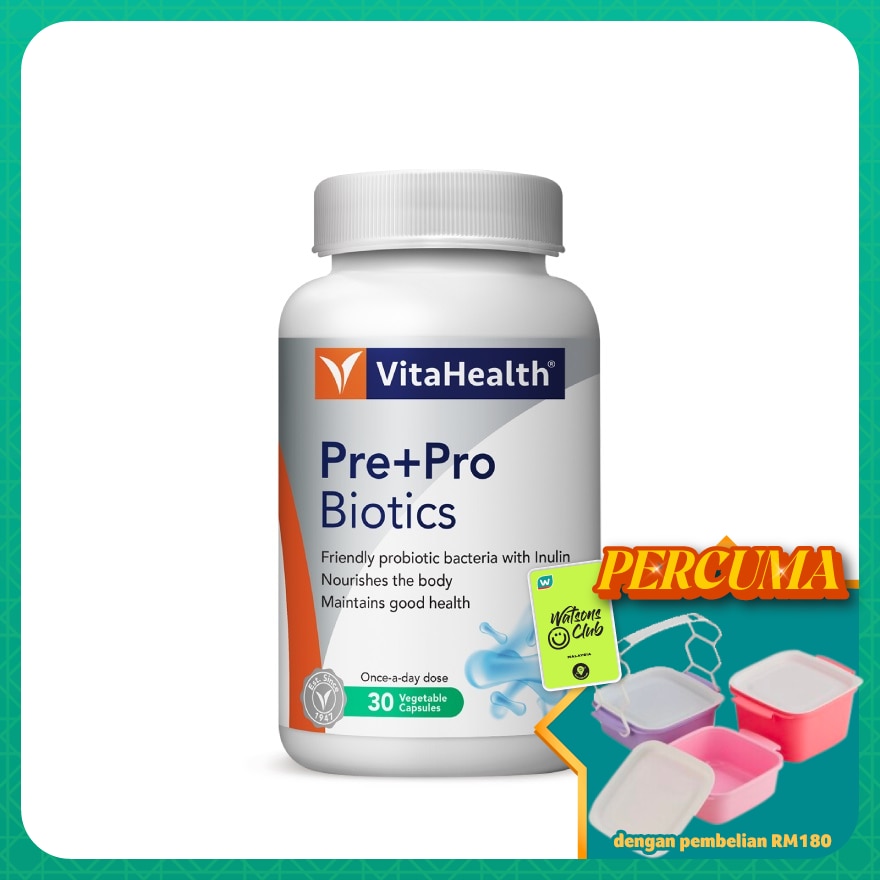Pre + Pro Biotics Capsules 30s