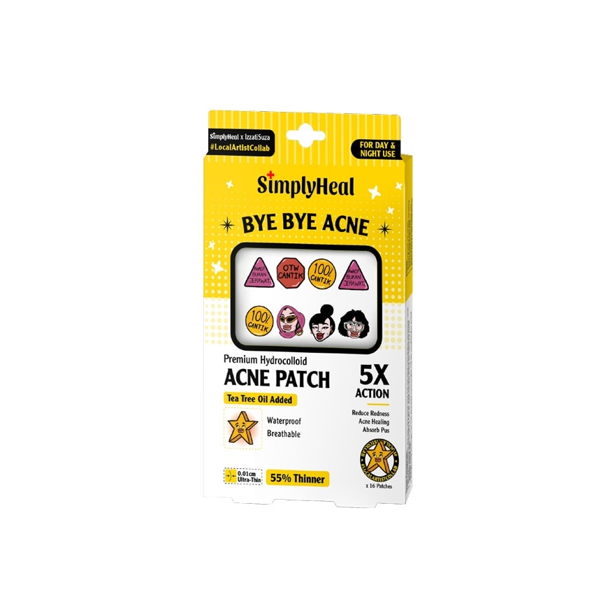 Izzati Suza Day & Night Premium Hydrocolloid Acne Patch 16s