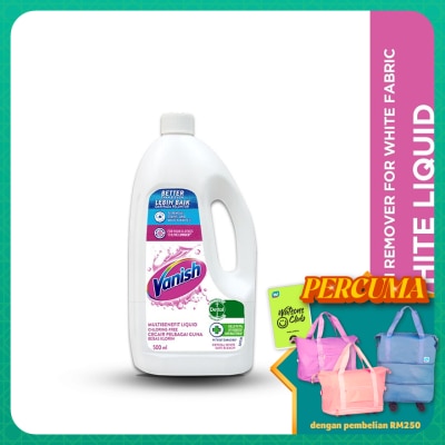 VANISH Crystal White Fabric Stain Remover Liquid Bottle 500ml